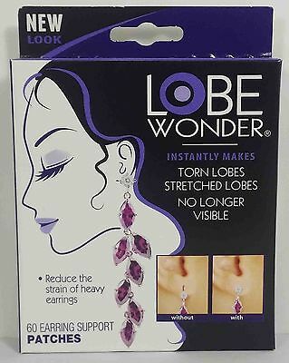 Lobe Wonder Earring Support Torn Stretched Earlobe Patches  (60pcs)